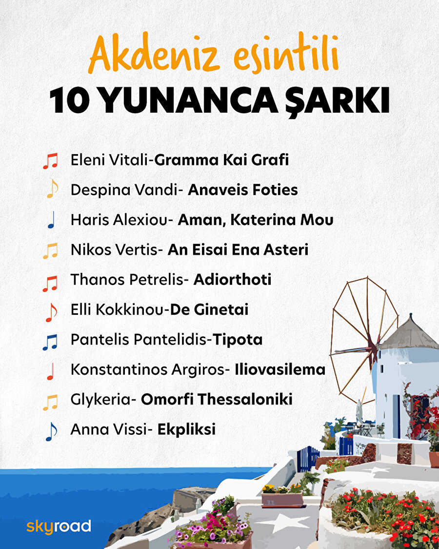 Akdeniz esintili 10 Yunanca şarkı 🎶