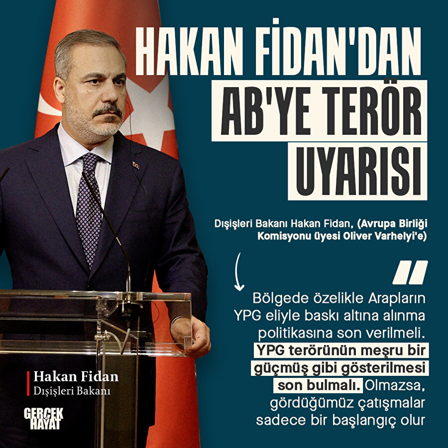 Bakan Fidan'dan terör uyarısı