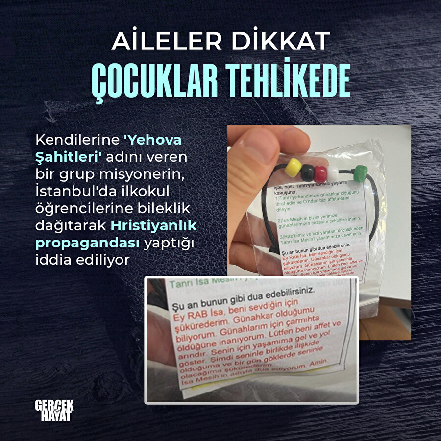 Çocuklar misyonerlik tehdidi altında