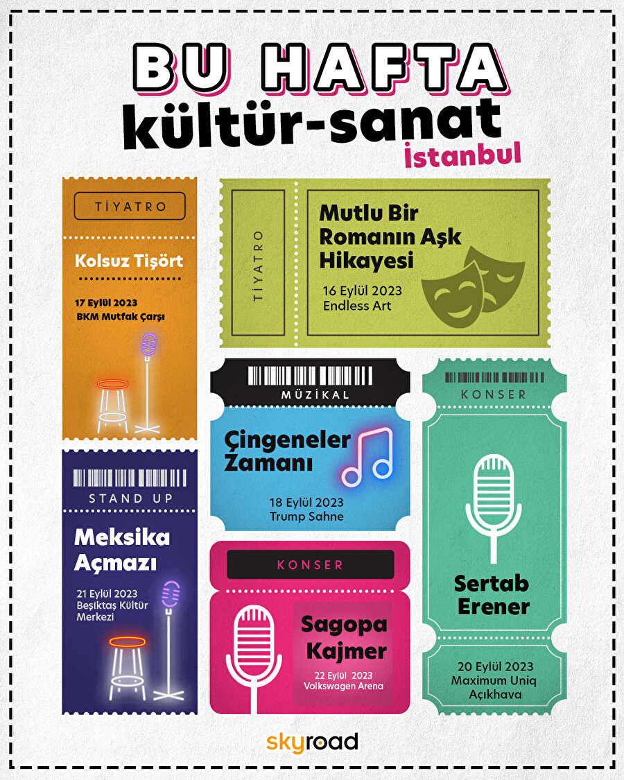 Haftasnın sanat haberleri 16 - 22 eylül 🎭🎶