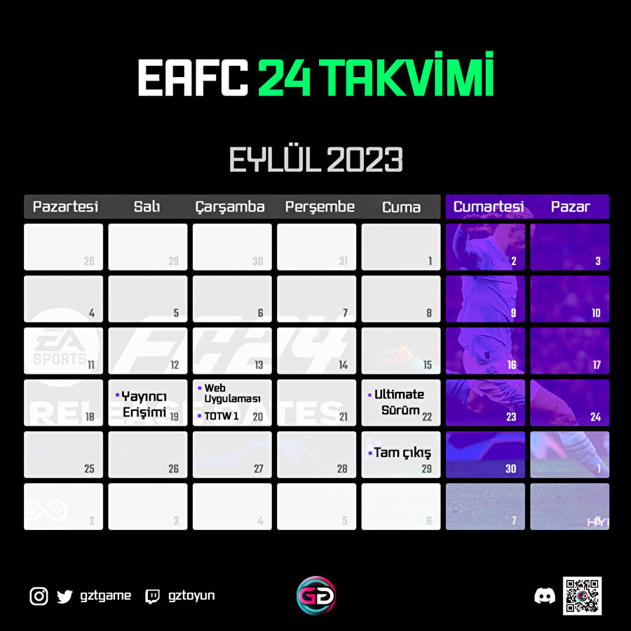 EAFC 24 Takvimi