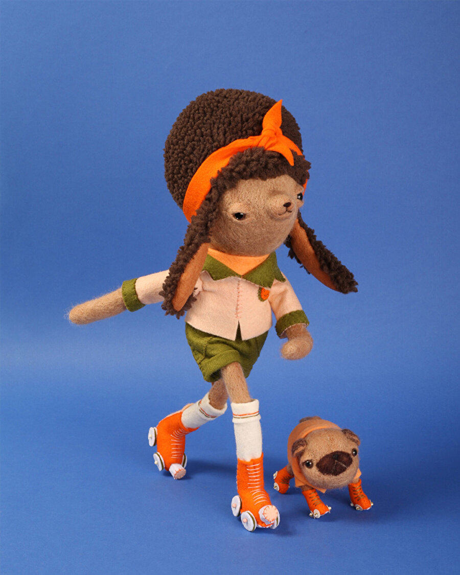 Geri dönüştürülmüş kumaşlardan hazırlanan sevimli kahramanlar