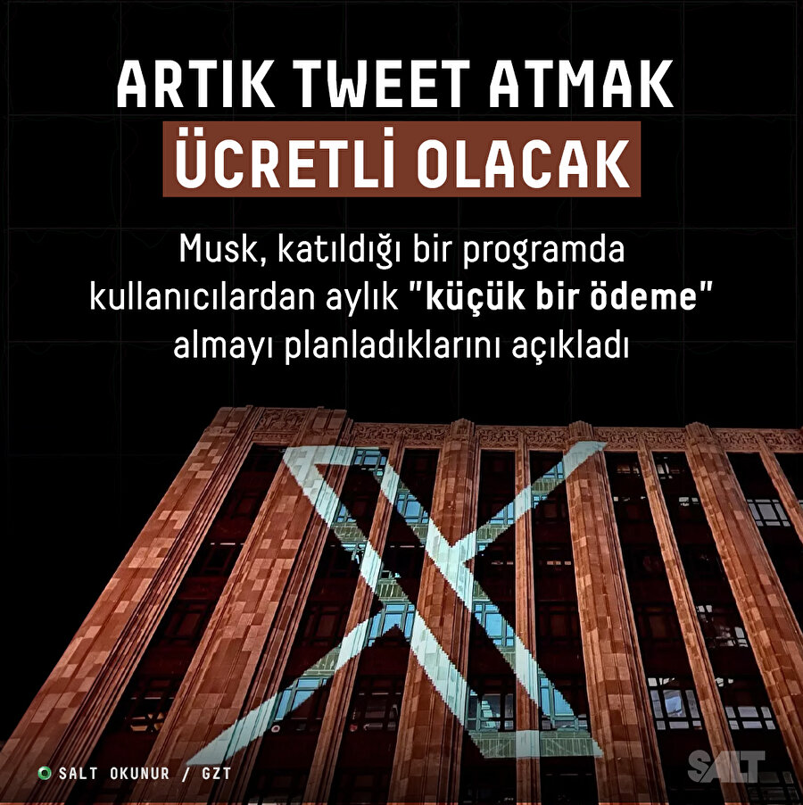 Artık tweet atmak ücretli olacak
