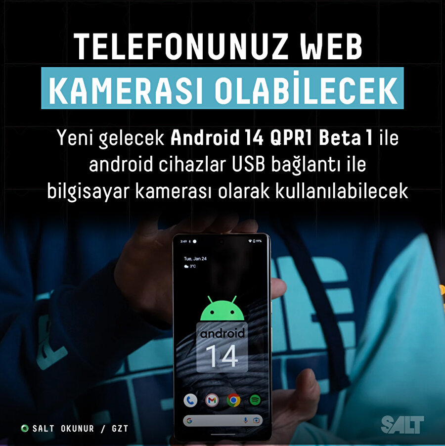 Telefonunuz Web kamerası olabilecek