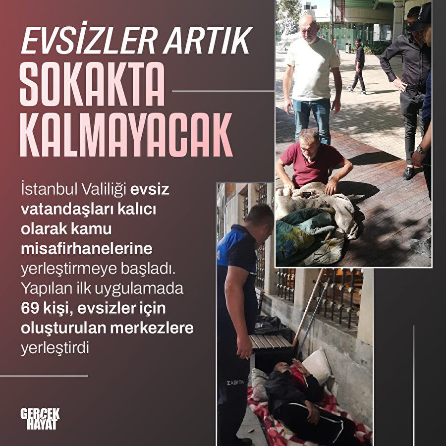 Evsizler artık evsiz değil