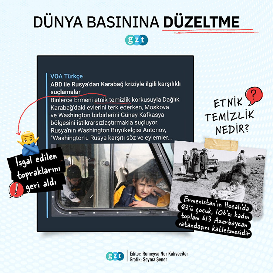 🔴Karabağ operasyonuna "etnik temizlik" diyen dünya basınına düzeltme