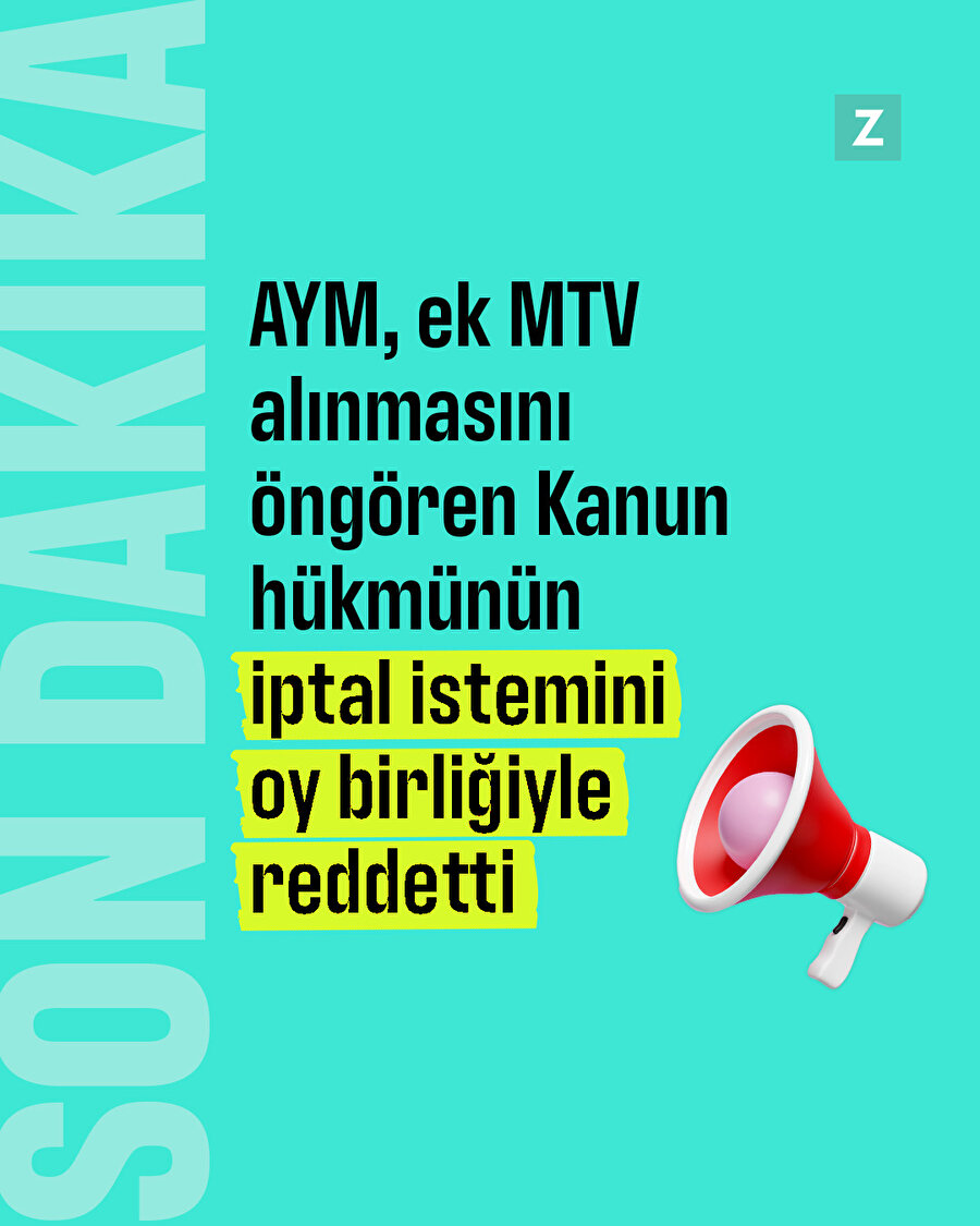 AYM'den ek MTV kararı