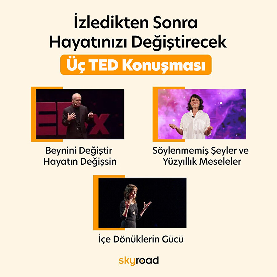  İzledikten sonra hayatınızı değiştirecek üç Ted konuşması 🗣