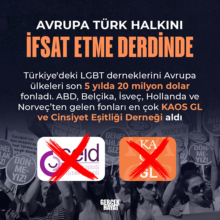 Avrupa ülkelerinden Türk toplumuna ahlak saldırısı