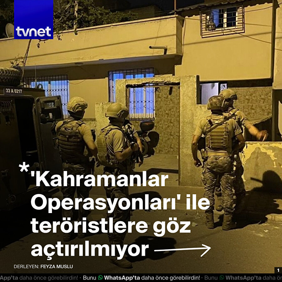 'Kahramanlar Operasyonları' ile teröristlere darbe üstüne darbe