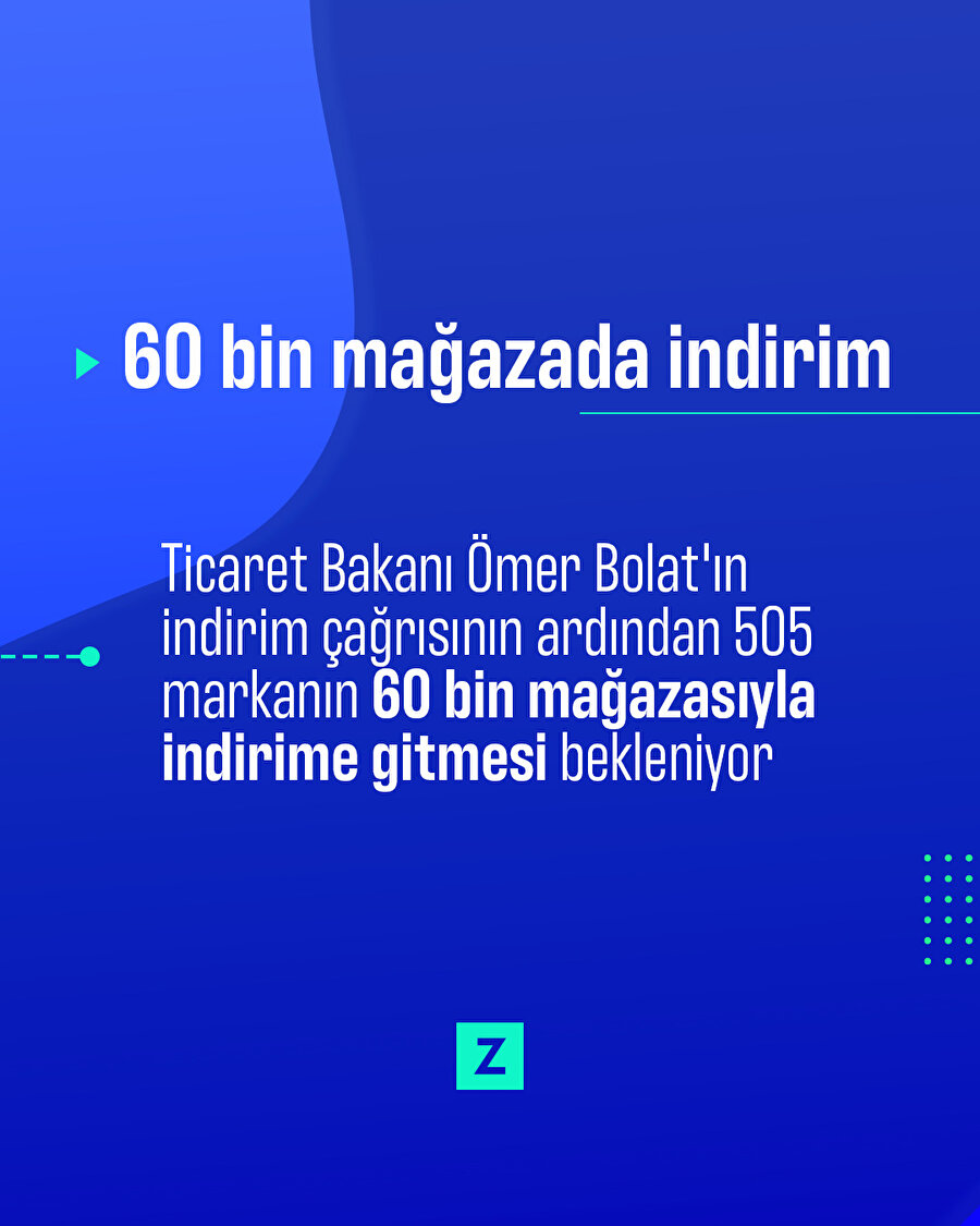 60 bin mağazada indirim bekleniyor