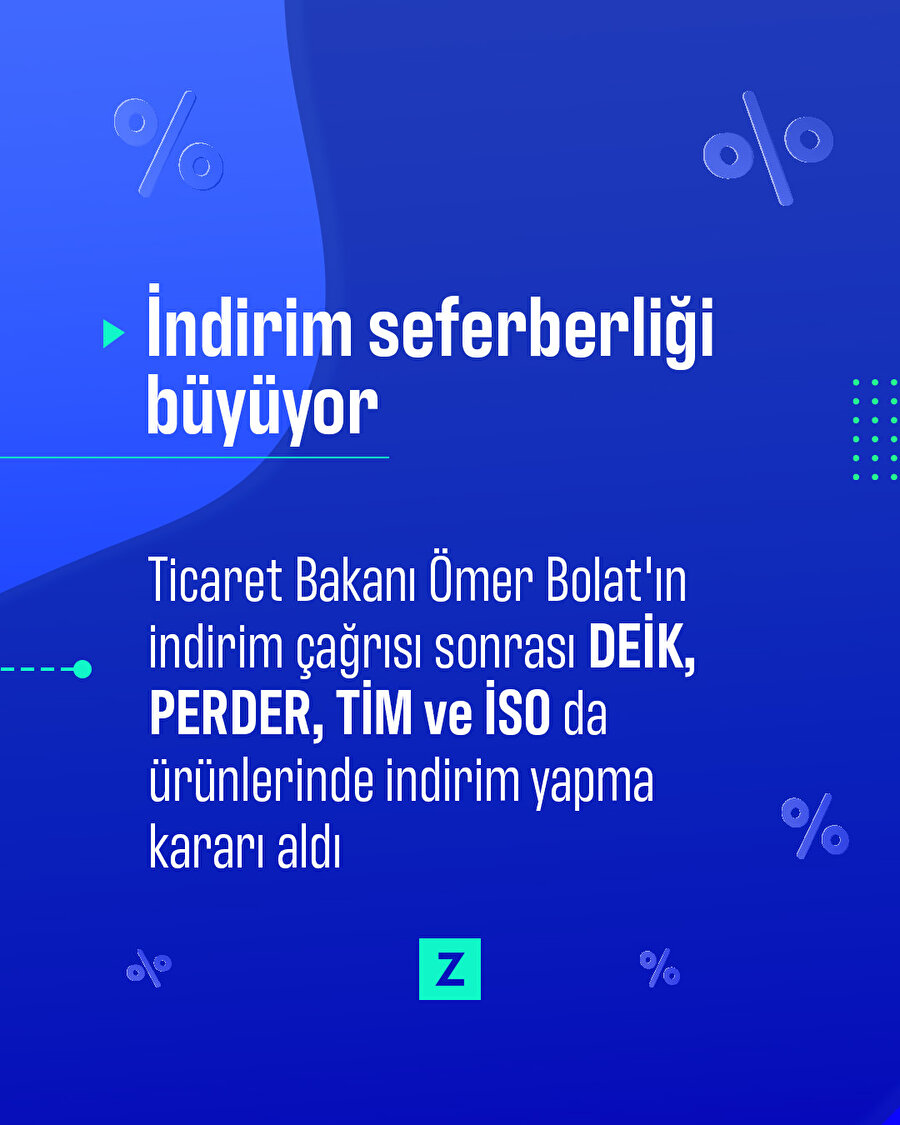 İndirim seferberliğine destek gelmeye devam ediyor