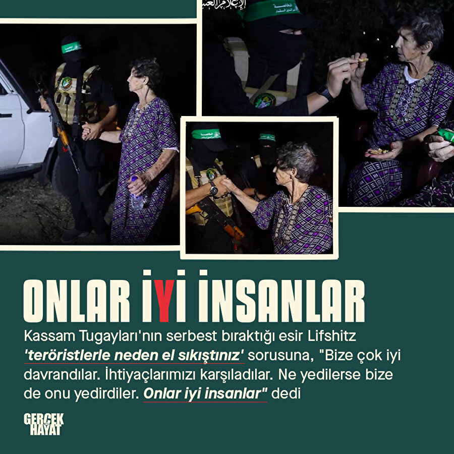 Serbest bırakılan Yahudi esir: Onlar iyi insanlar