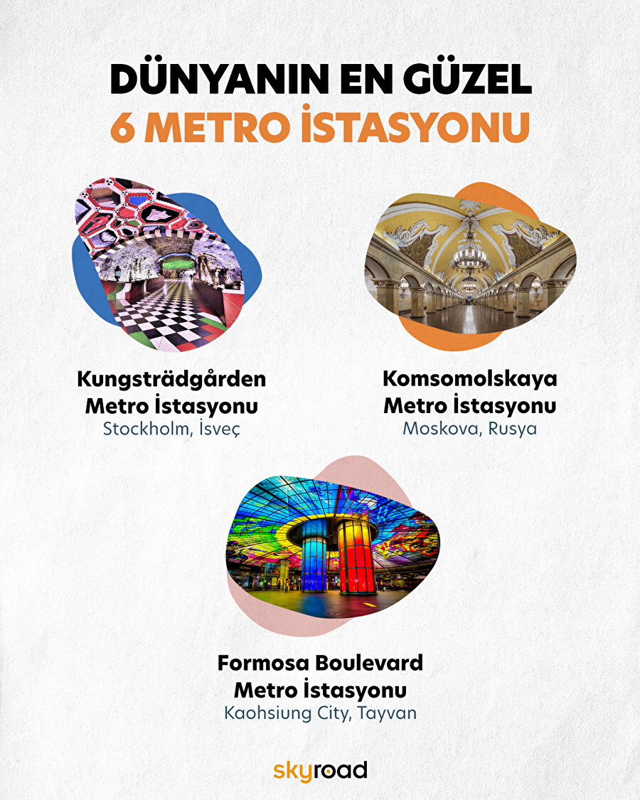 Dünyanın en güzel 6 metro istasyonu 🚇