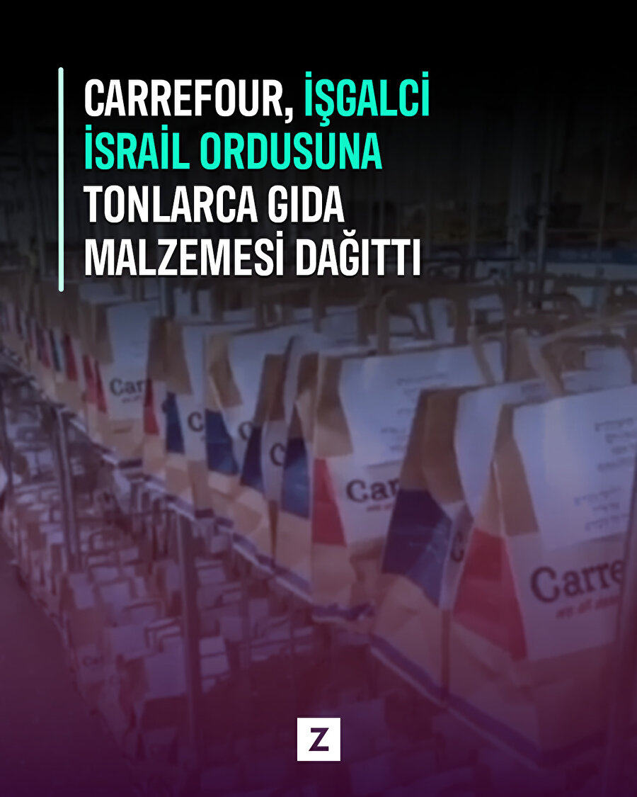 Carrefour'dan katliama destek