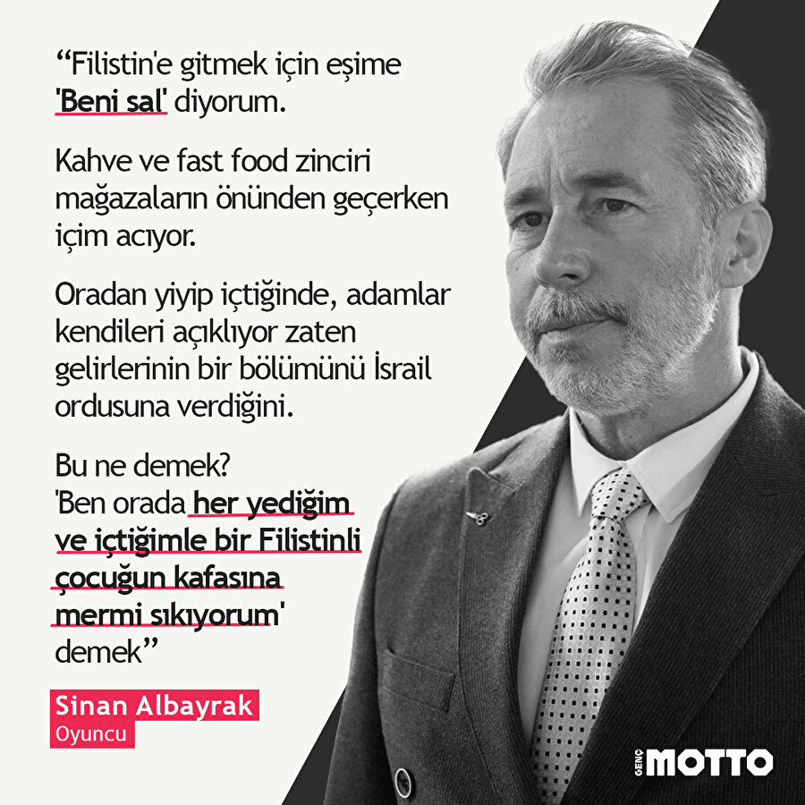 Filistin'e gitmek için eşime ''Beni sal'' diyorum