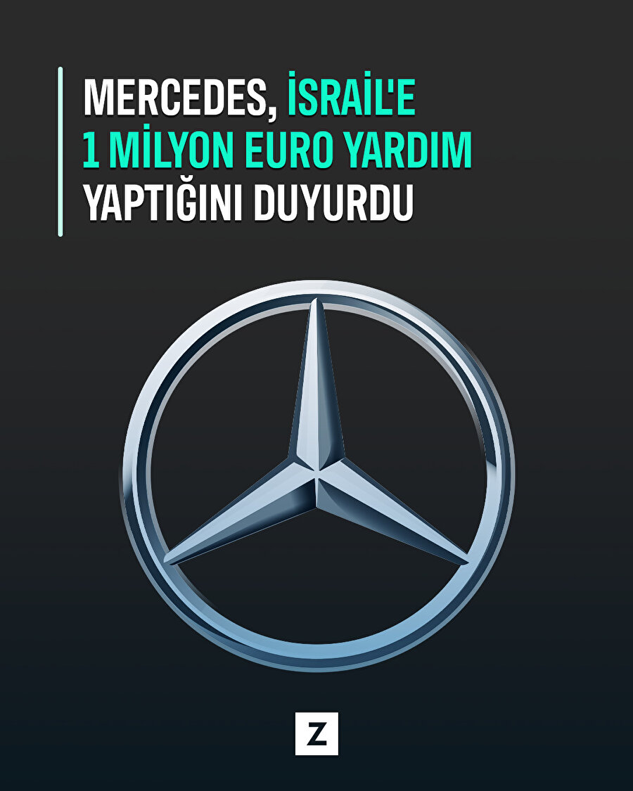 Mercedes'ten İsrail'e destek