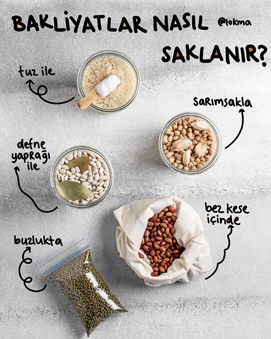 Bakliyatlar nasıl saklanır?