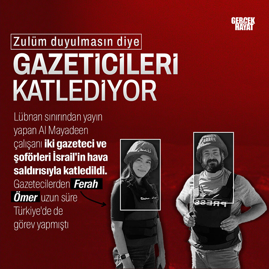 İsrail gazetecileri katletmeye devam ediyor