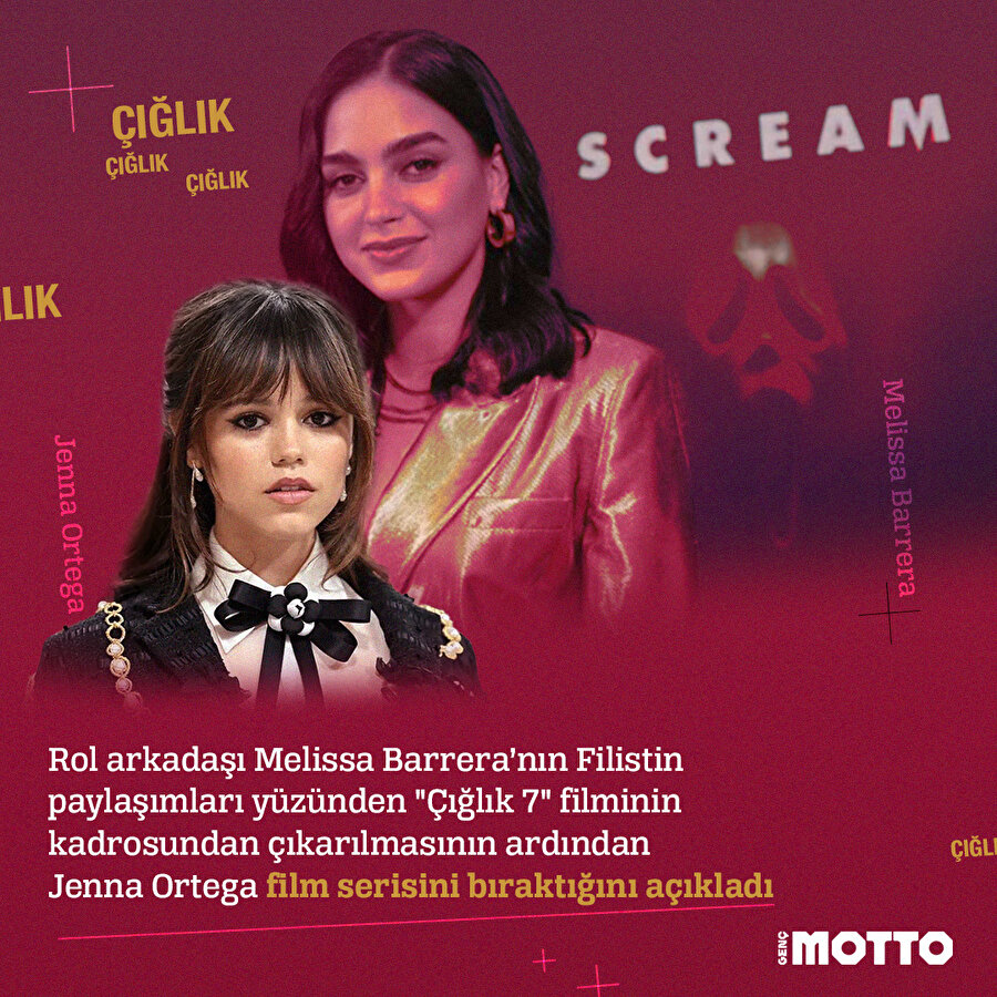  Jenna Ortega, Filistin için film serisini bıraktı