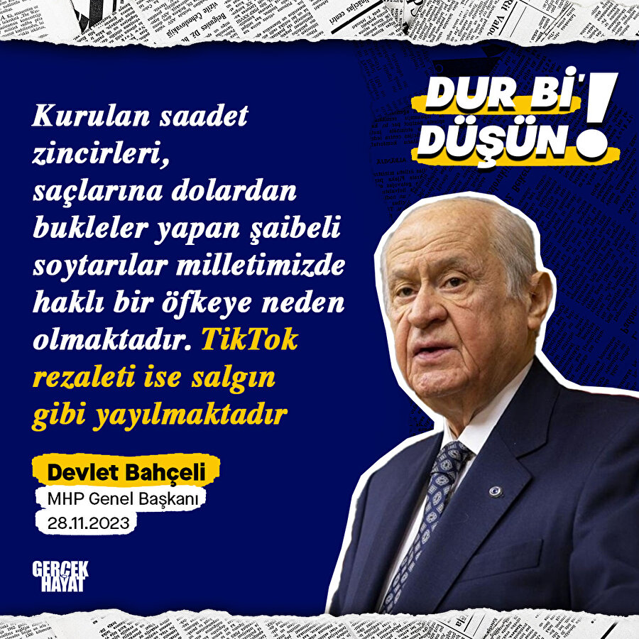 Bahçeli: TikTok salgın gibi yayılıyor
