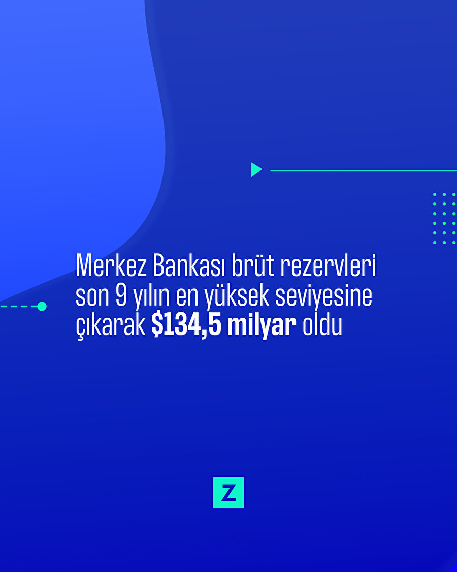 MB rezervleri son 9 yılın zirvesinde