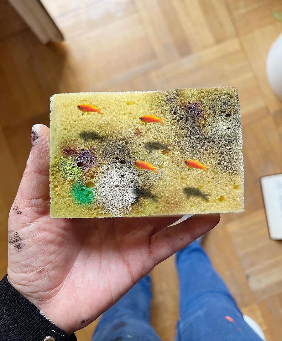 Golsa Golchini’nin illüzyonel çalışmaları 🎨