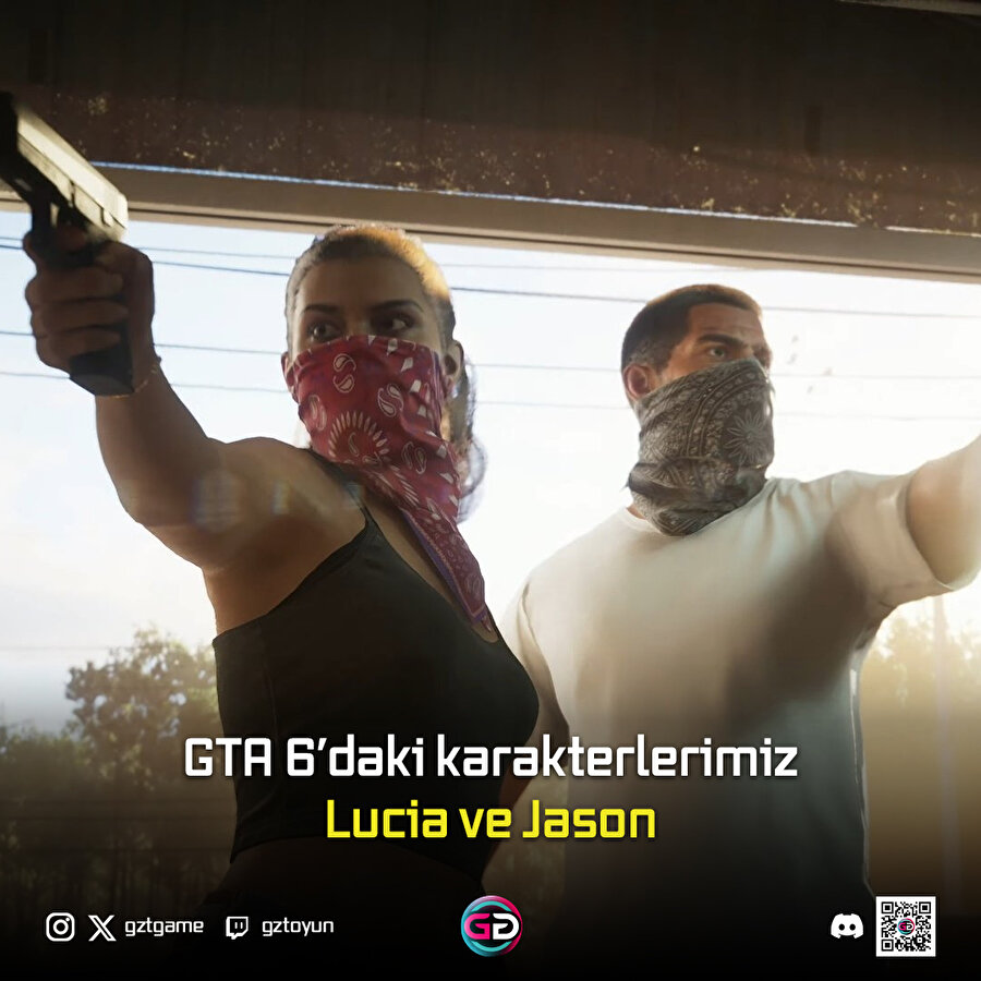GTA 6'nın ana karakterleri Lucia ve Jason 