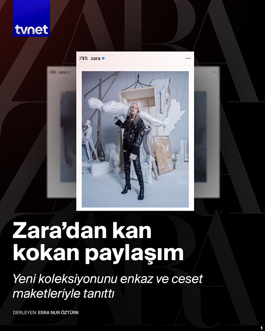  İsrail destekçisi Zara soykırıma desteğini gösterdi