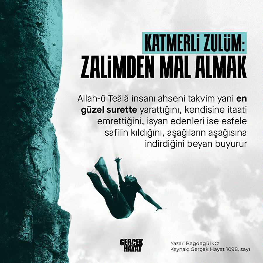 Zulmedenden satın almak zulümdür