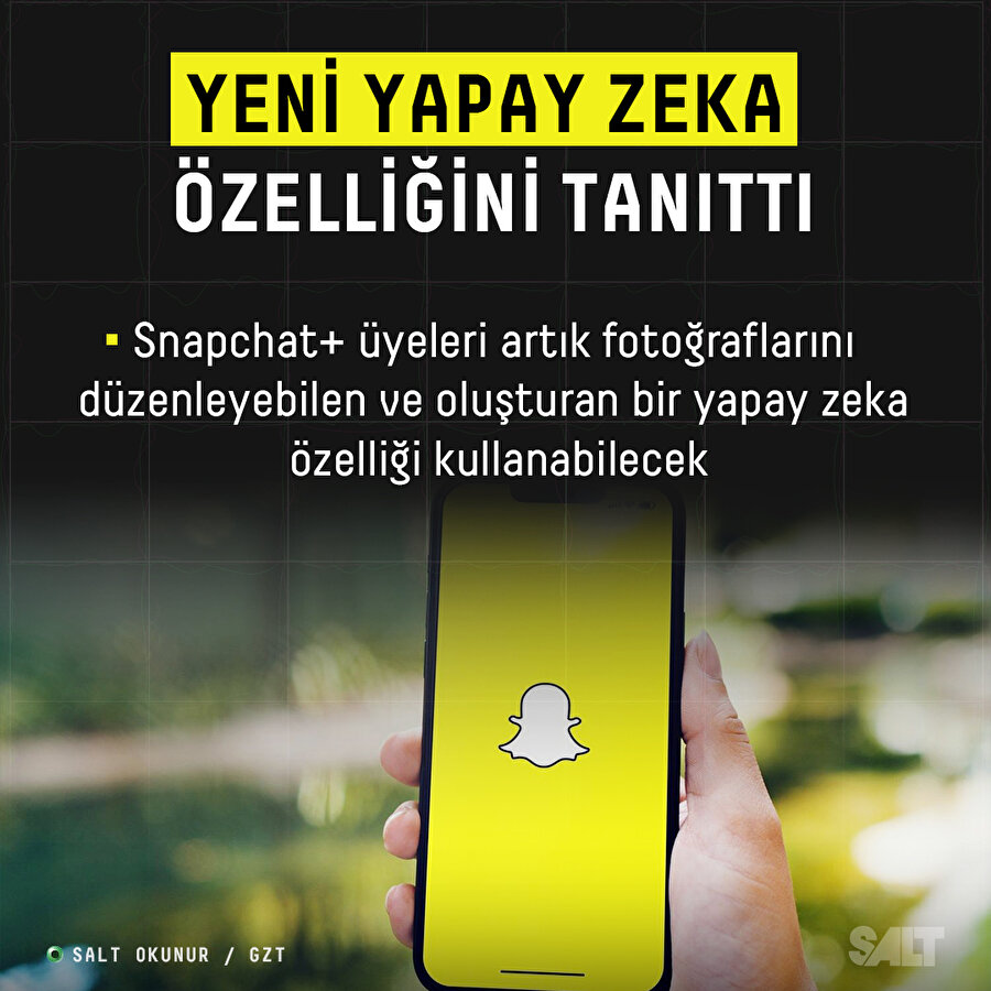 Snapchat yeni yapay zeka özelliğini tanıttı