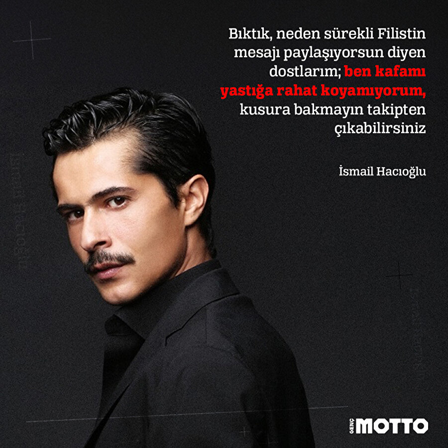 İsmail Hacıoğlu Filistin için susmadı