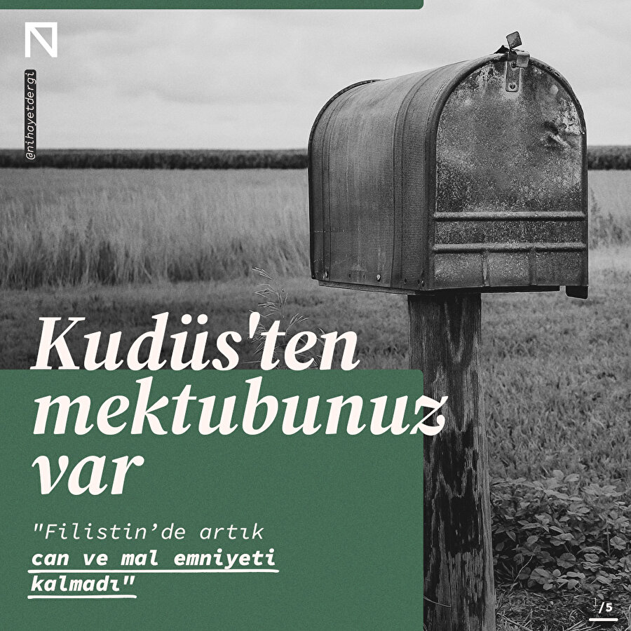 Kudüs'ten mektubunuz var 
