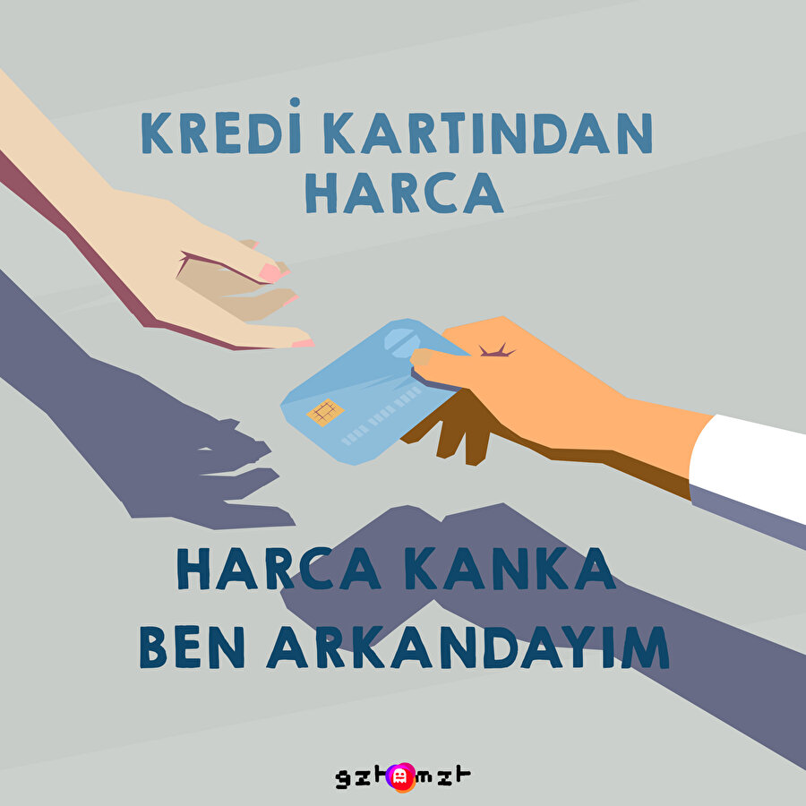 Kredi kartından harcama yapınca parasının azalmadığına inanan o kişi