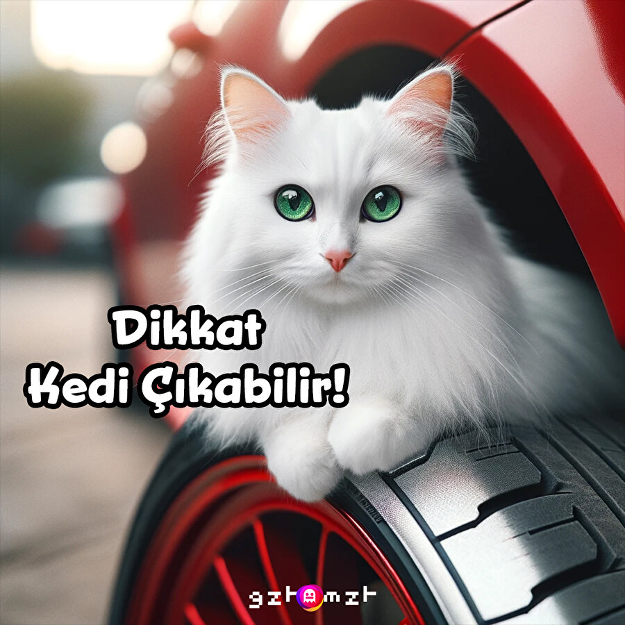 Kediler için kaputa vurmayı unutmayınız