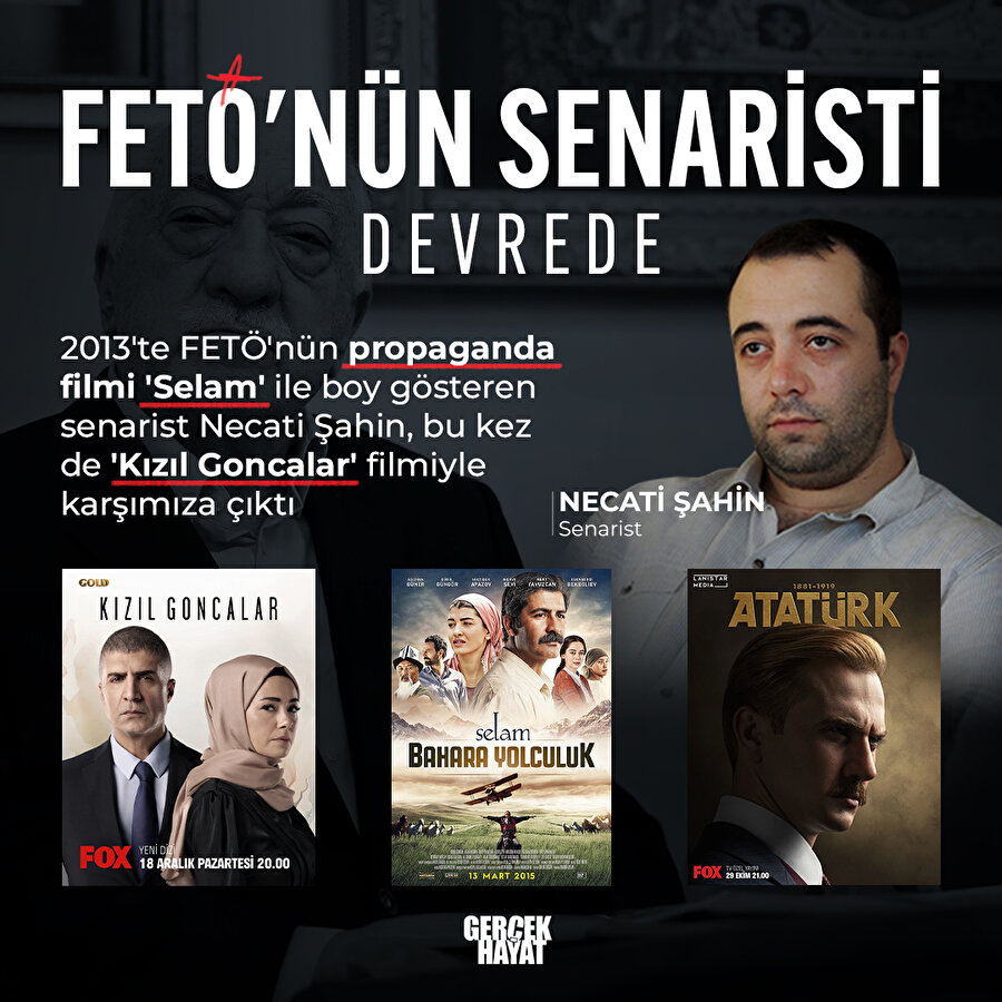 Kızıl Goncalar'ın senaristi FETÖ senaristi çıktı