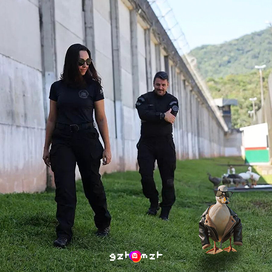 Brezilya'da bir cezaevinde firarları önlemek için, hareket görünce öten ajan kazlar görevlendirilmeye başlandı.