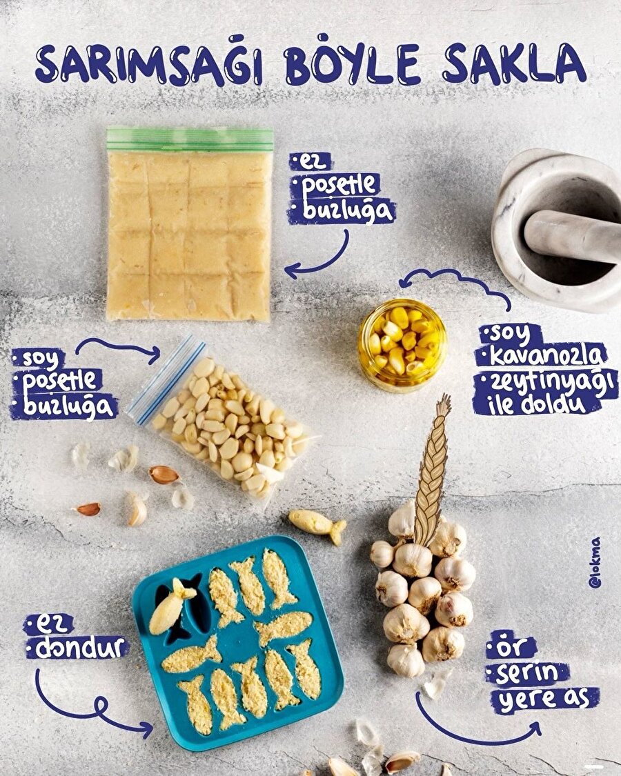 SARIMSAĞI BÖYLE SAKLA