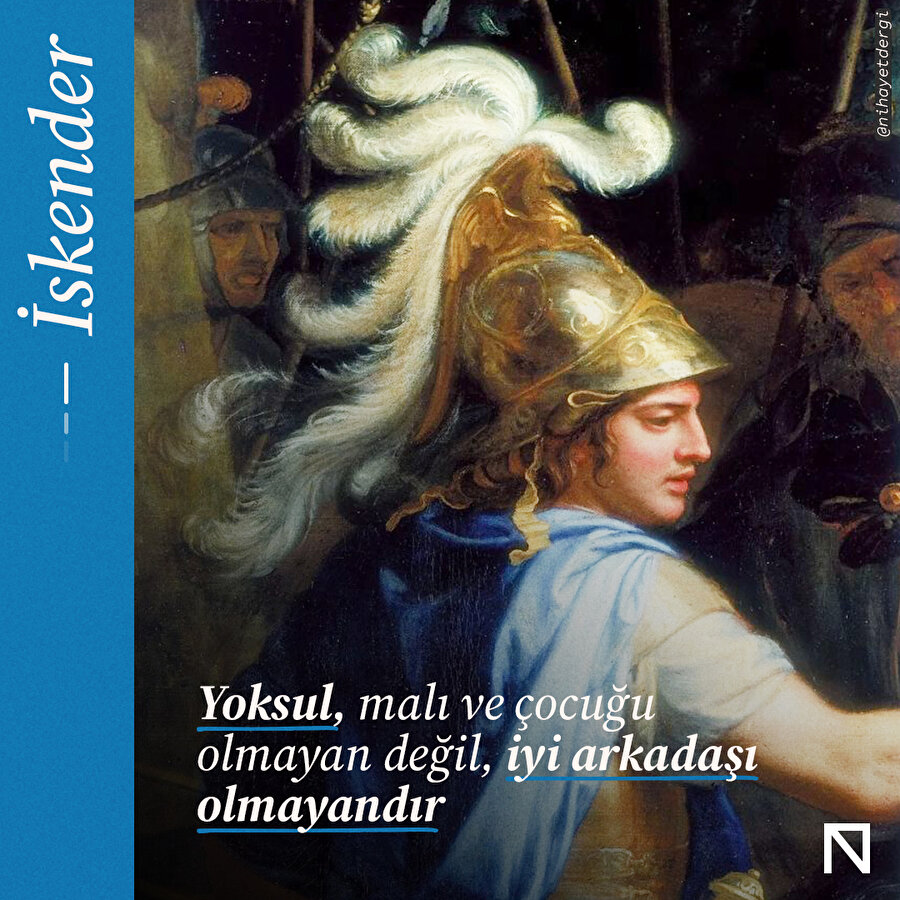 İskender'den dost hakkında