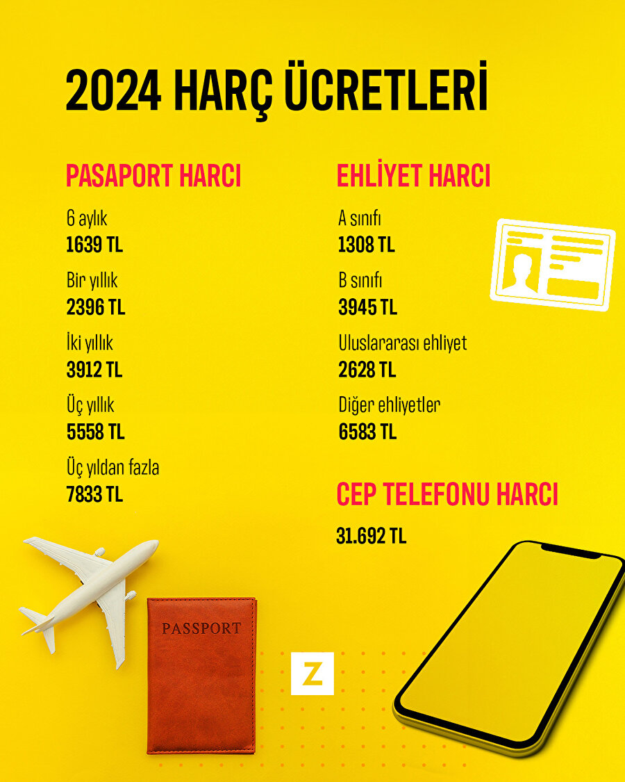 Yeni yılda harç ücretleri