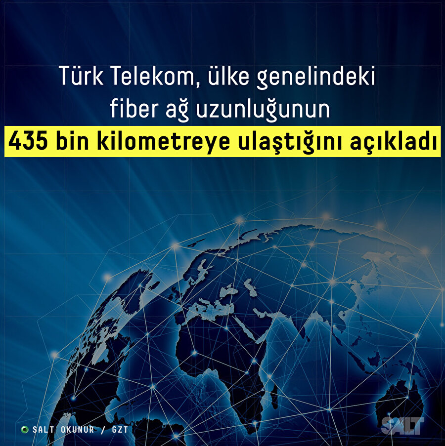Türkiye'nin fiber ağ uzunluğu açıklandı