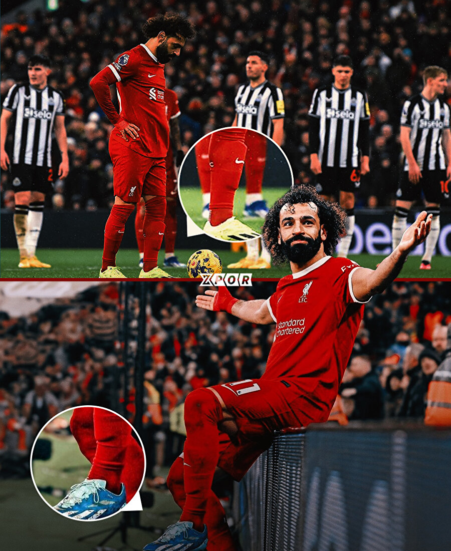 Salah, kramponu değiştirdi 2 gol attı 1 asist yaptı