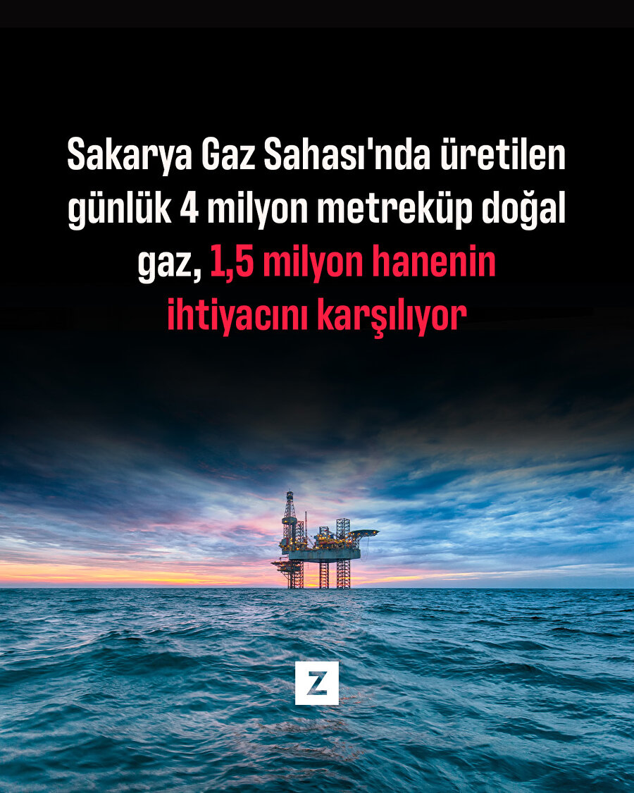 Sakarya gazı 1,5 milyon haneye yetiyor