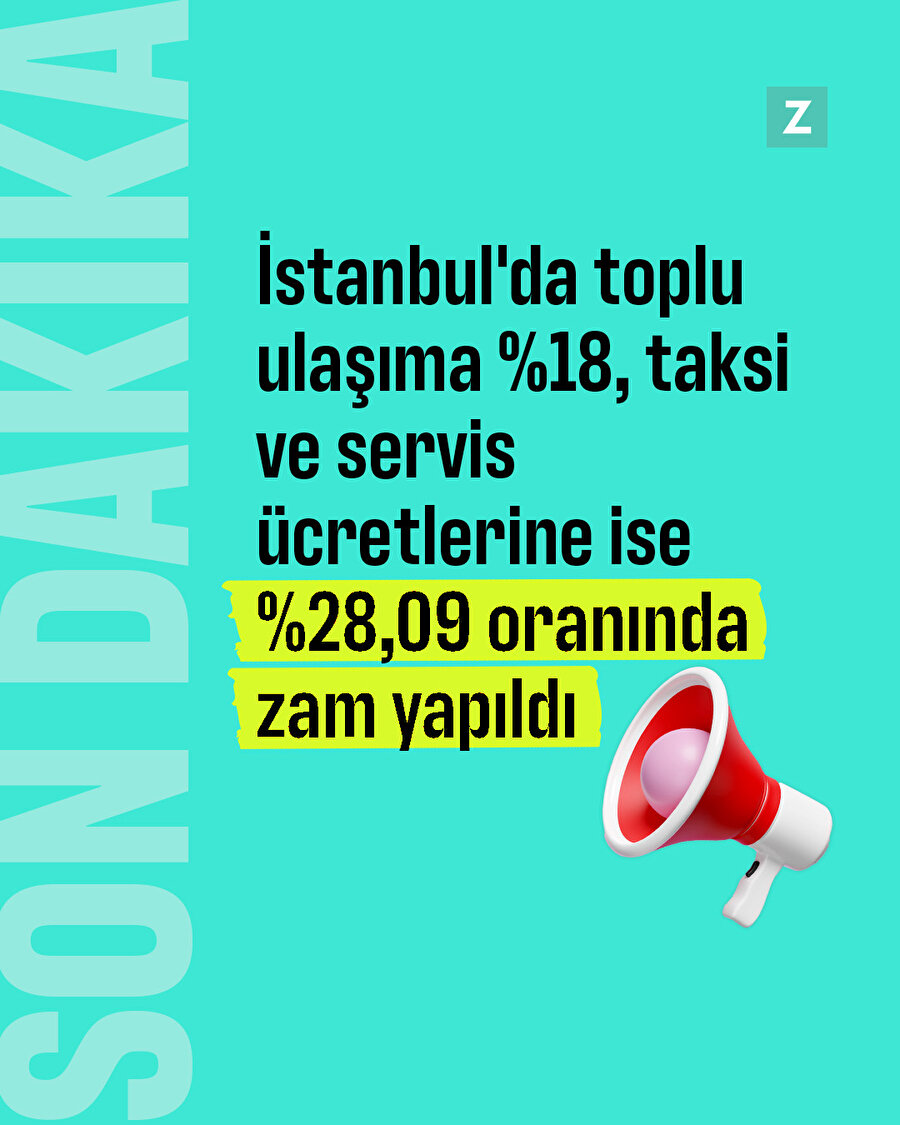 İstanbul'da ulaşıma zam