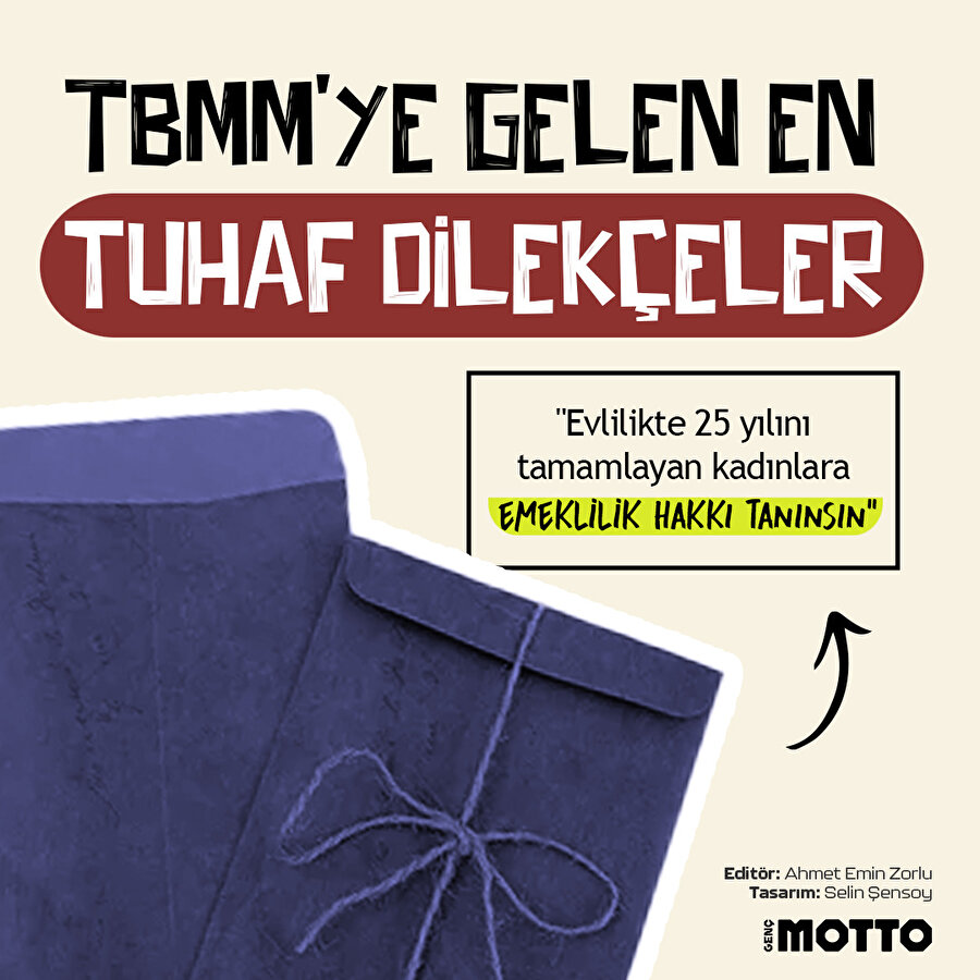 TBMM’ye gelen en tuhaf dilekçeler 📨