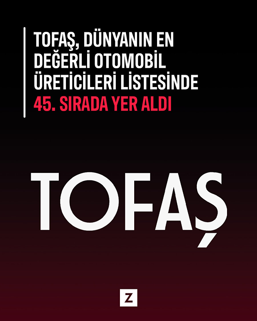 Dünyanın en değerli otomobil markaları: TOFAŞ da listede