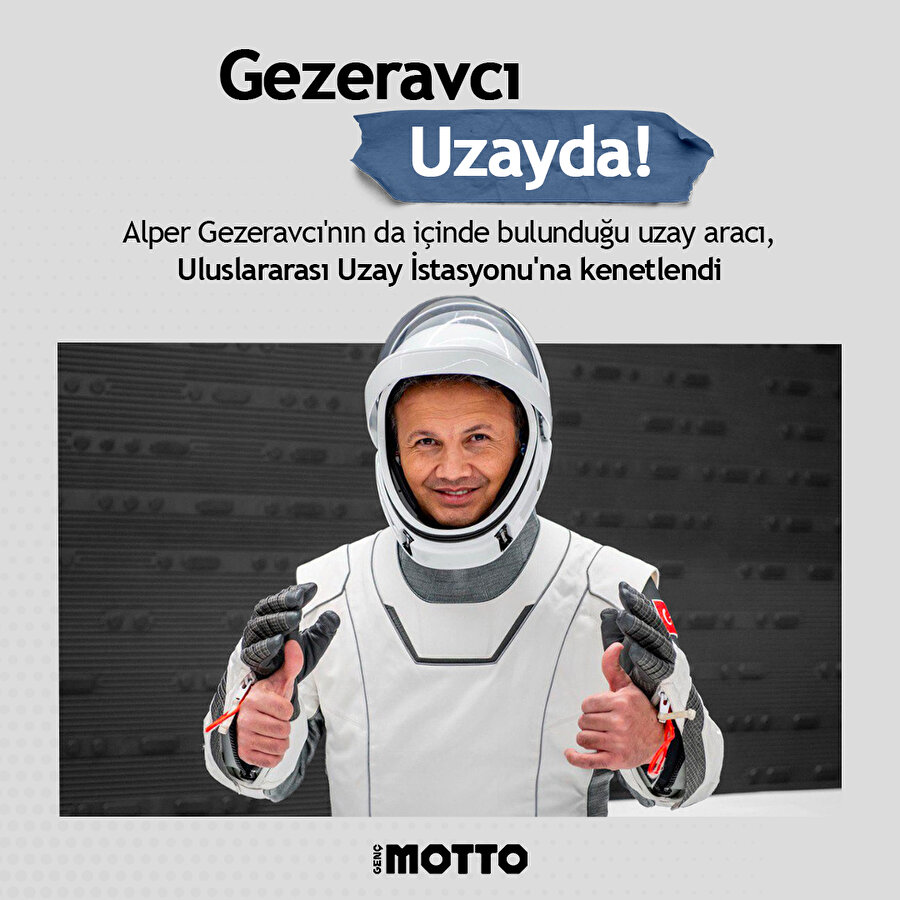 Alper Gezeravcı uzayda!