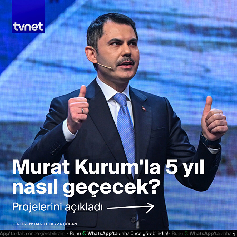 Murat Kurum vaatlerini açıkladı