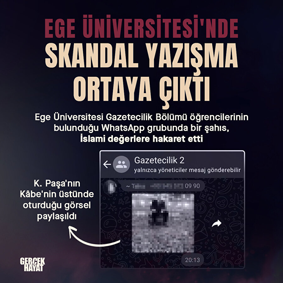 Ege Üniversitesi'nde skandal!