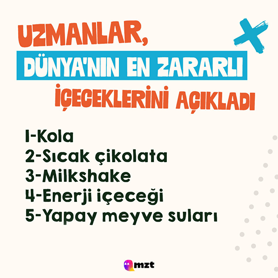 En zararlı içecekler açıklanmış